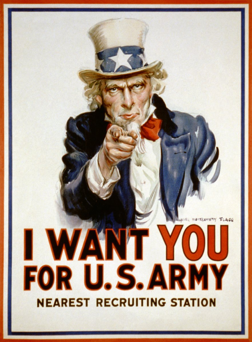 I Want You for U.S. Army recruitment poster